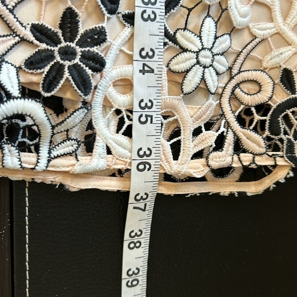 Shoshanna Lupe Guipure Lace Dress Flutter Short Sleeve Anthro Sz 4 Pale Pink NEW - Picture 15 of 16